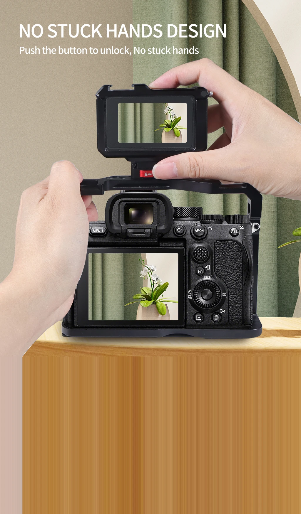 Schnellwechselplatte V-Mount Fast Switch Installationssystem für Gopro Insta360 OSMO 360 Action 5pro DSLR-Kamera Stativ Slide Mount – Detail 4