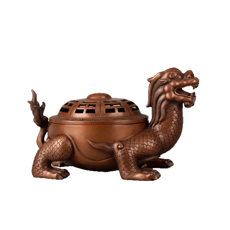 

Copper smoker aromatherapy stove antique stove home tea room entrance office ornament auspicious incense burner decoration