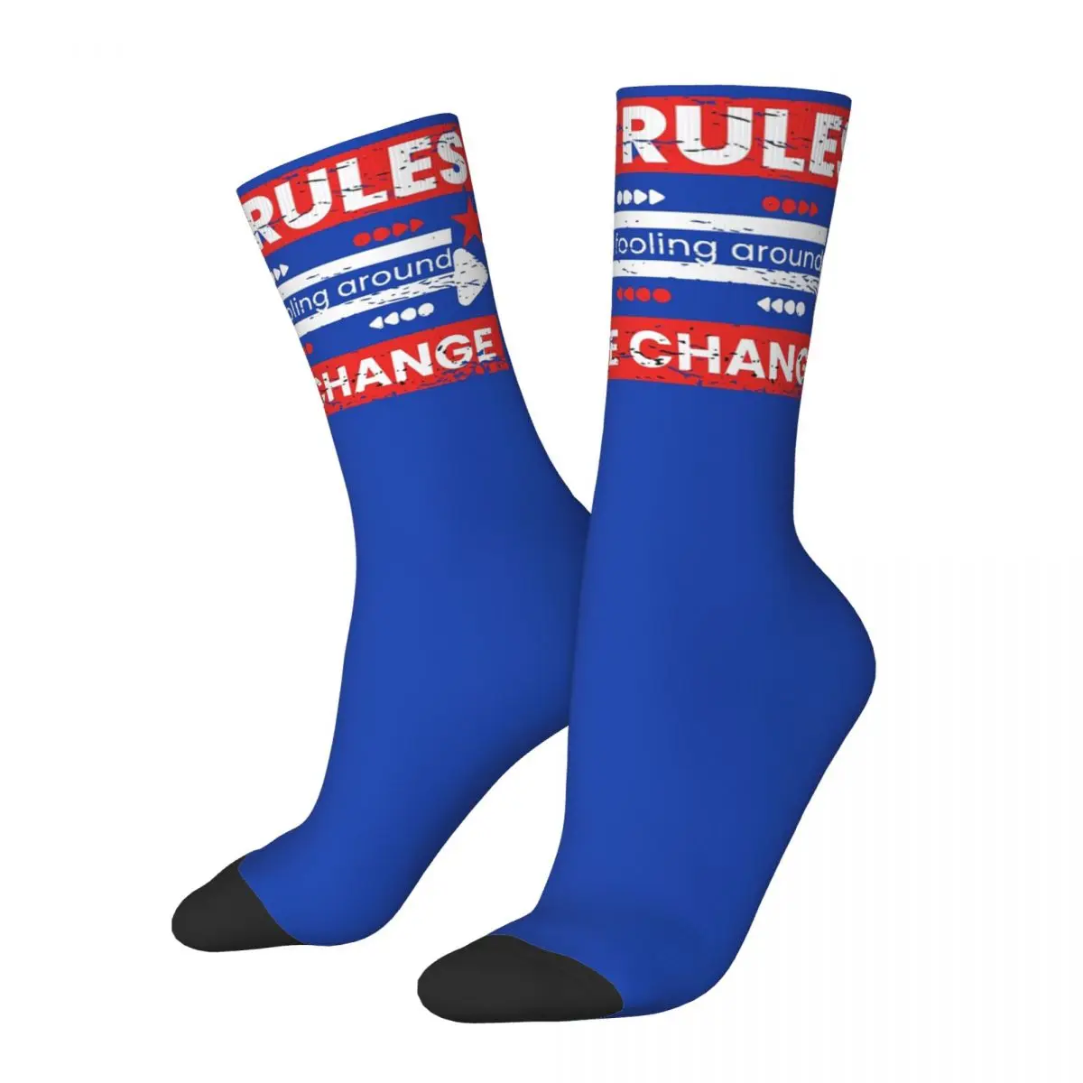 New Rules Same Old Fooling Around Regime Change Socks Harajuku Soft Stockings All Season Long Socks for Unisex Christmas Gifts