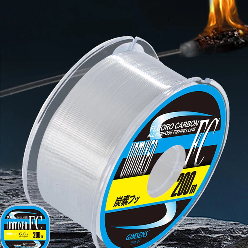 

ThornsLine 100% Fluorocarbon 200M Fishing Line Japanese Imported Carbon Fiber Line Monofilament Sinking Line Sea fishing pesca