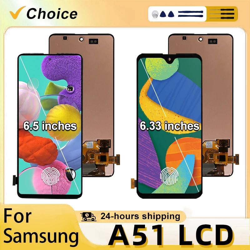 選択スーパーアモールドサムスンギャラクシー-a515-液晶ディスプレイ-a51-タッチスクリーンデジタイザサムスン-sm-a515f-交換部品