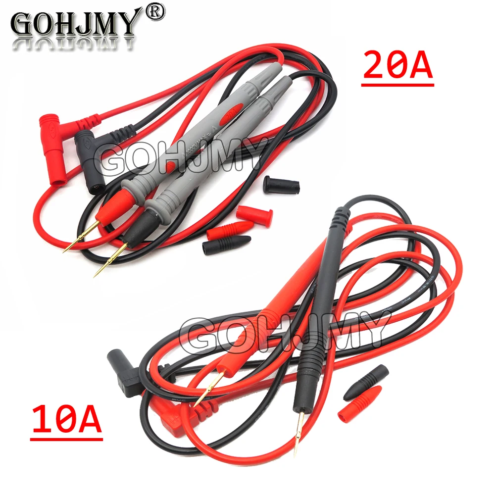 1 pair 1000V 20/10A Ammeter Test Lead Pen Multimeter Voltmeter Lead Probe Lead Pen Cable XL830L Digital Multimeter