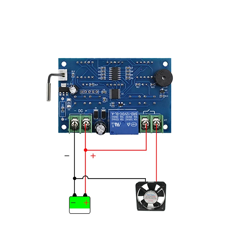 W1401 Termostato Modulo display digitale intelligente a LED Modulo regolatore di temperatura termostato Modulo sensore NTC DC 12V