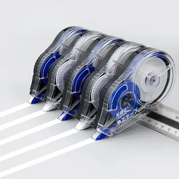 Rodillo de cinta de corrección escolar, suministros de oficina simples, papelería, cinta adhesiva blanca, libro de borrador de Error de 150M, juego de 5 unidades