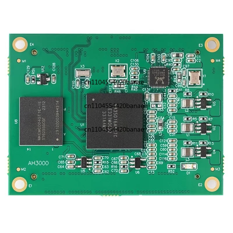 MA35D1 core board, multi-core heterogeneous, 17 serial ports, 4 CANFD, dual Gigabit Ethernet, LCD
