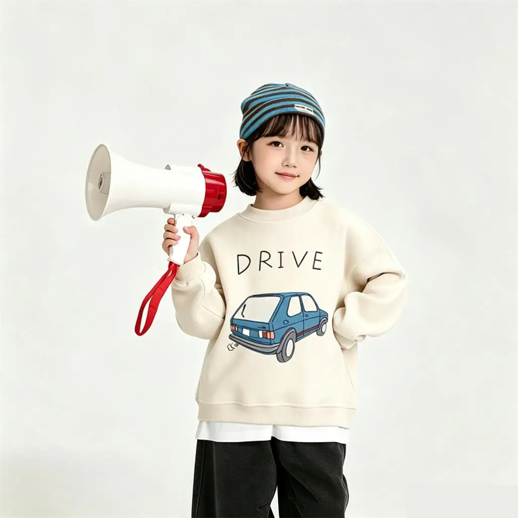 2 3 4 5 6Years Old Child Fashion Casual Clothing Simple Round Neck Pullovers New Design Printed Sweatshirts For Girls And Boys