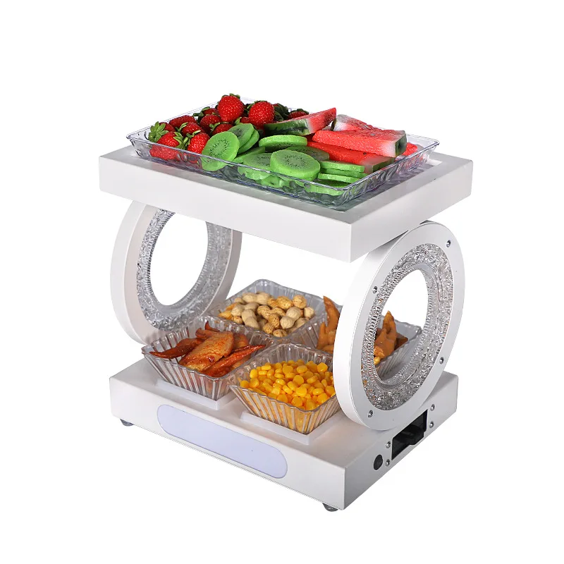

Bar nightclub creative new double round ice pattern platter two-layer snack