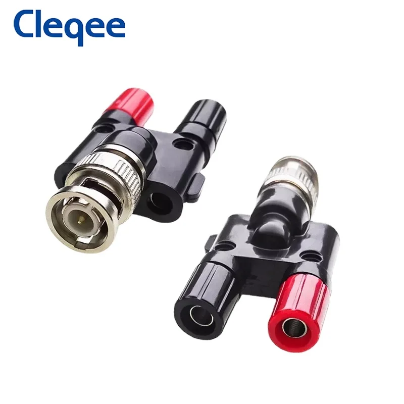 Cleqee P7009อะแดปเตอร์ BNC ตัวผู้-กล้วยตัวเมียคู่4มม. สายเชื่อมต่อสัญญาณอะแดปเตอร์ตัวเชื่อมต่อตัวเมีย5ชิ้นตัวเชื่อมต่อสายต่อสายแบบ Q9