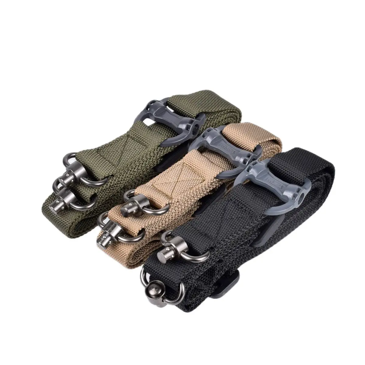 Adjustable MS4 Sling QD Mount Tactical Rifle Gun Strap Metal Safety Straps Black/Tan/Green For AR15 HK416 AK47 AK74