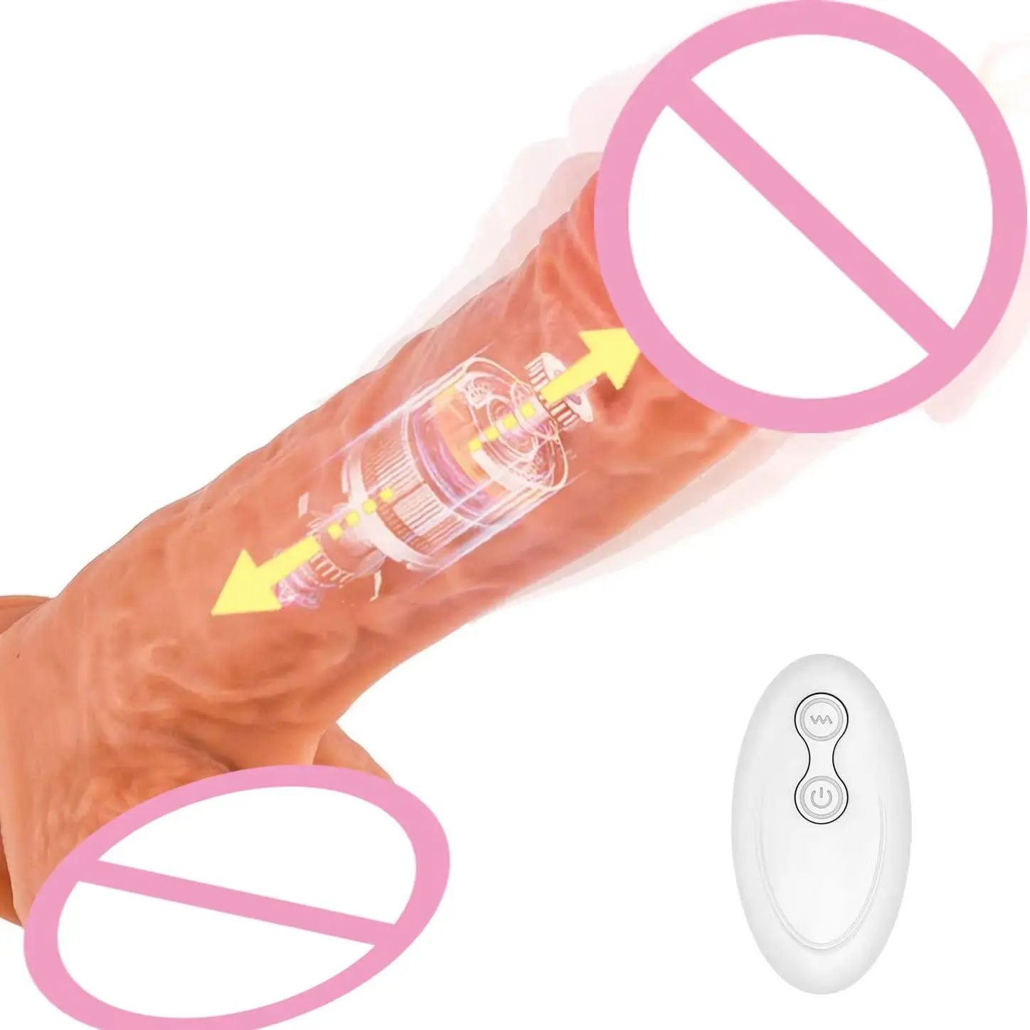 AMI Sex Toys for Women G-Spot Massager Heated Orgasm-Inducing Large Dildo 580G Portable Remote-Controlled Masturbator Sex Toy