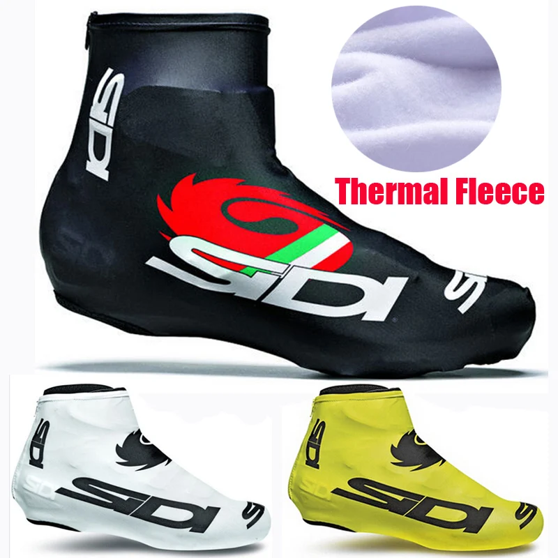 1 Paar Fietsschoen Hoezen Fleece Thermisch Stofdichte Man Vrouw Overschoenen Racefiets Fiets Mtb Winter Fietsovertrek