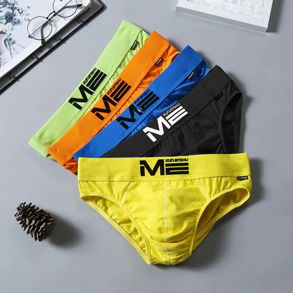 Low Rise Young Men Panties Men Briefs U-shaped Bag Front Fly Comfortable Pouch Boxer Briefs Breathable Men Boxer Brief Underwear