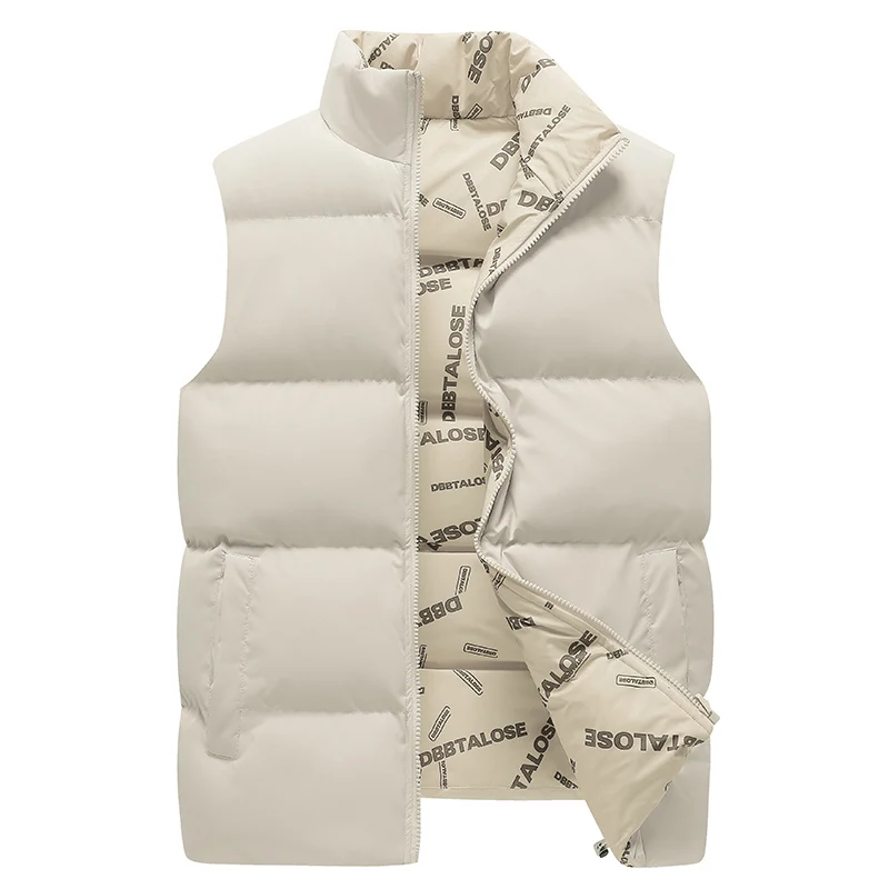 Gilet en coton épais coupe-vent pour hommes et femmes, veste décontractée, gilet thermique pour débutants, veste sans manches, hiver