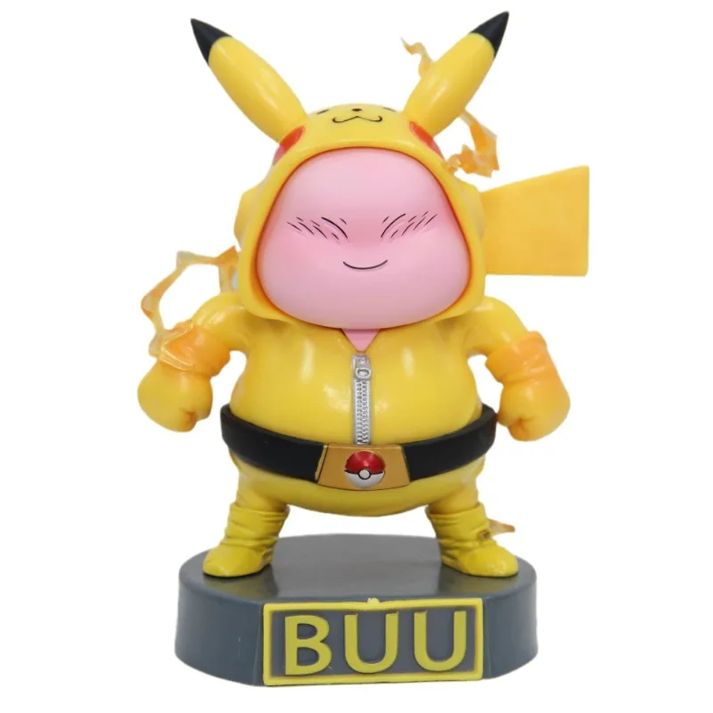 15cm Dragon Ball Anime Figure Majin Buu Cosplay Electric Shock Rat Provoke Original Peripheral PVC Model Doll Ornaments Gift Toy