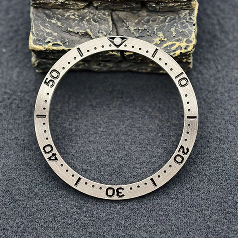 Mod 38mm Flat Metal SKX007 Watch Bezel Insert Ring Fits SKX007 SKX009 SRPD Watch Case NH36 NH35 Movement Men Watch Refit Parts