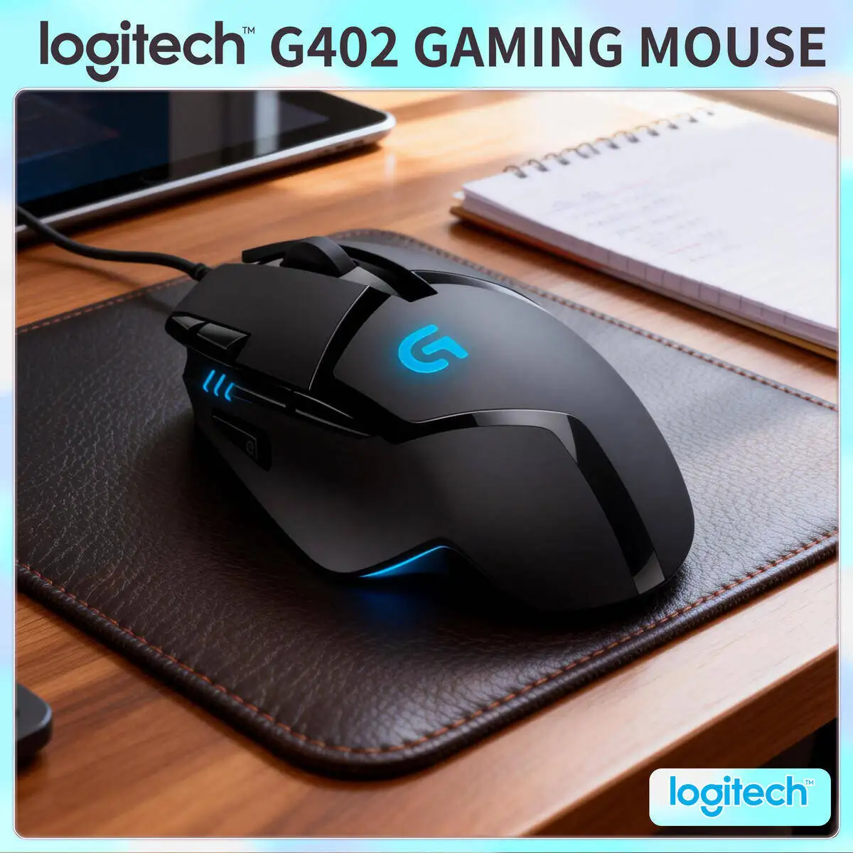 

Проводная игровая мышь Logitech G402 Hyperion Fury, 8 программируемых кнопок, 4000 точек на дюйм, высокоскоростное отслеживание для геймеров