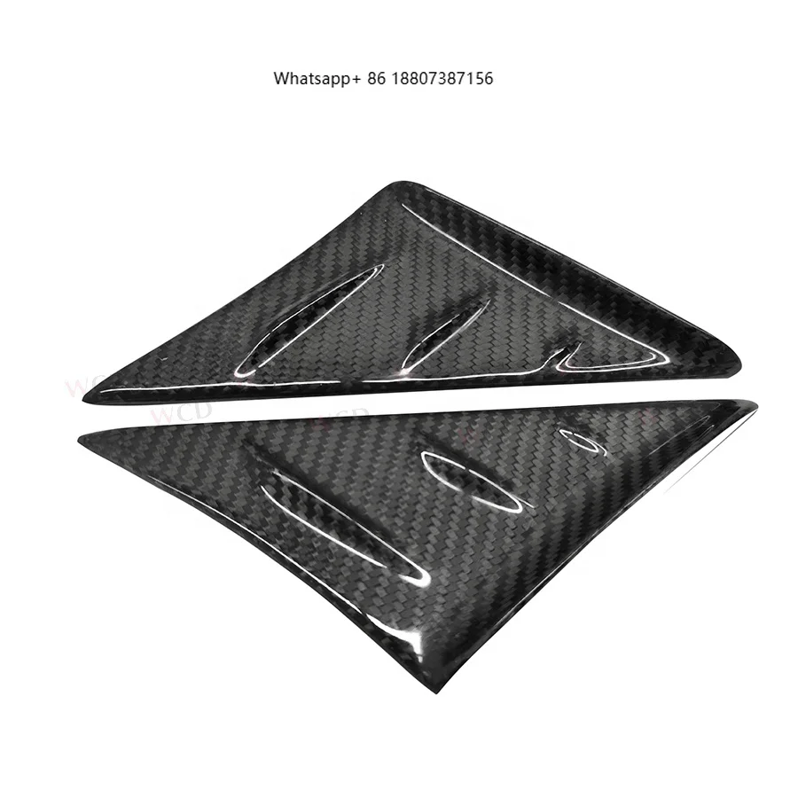 

Carbon Fiber Side Mirror Triangle Trims Wind Deflector ForToyota GR Supra A90 A91 Mk5 2019+ Side Pillar Panel Cover Bodykit