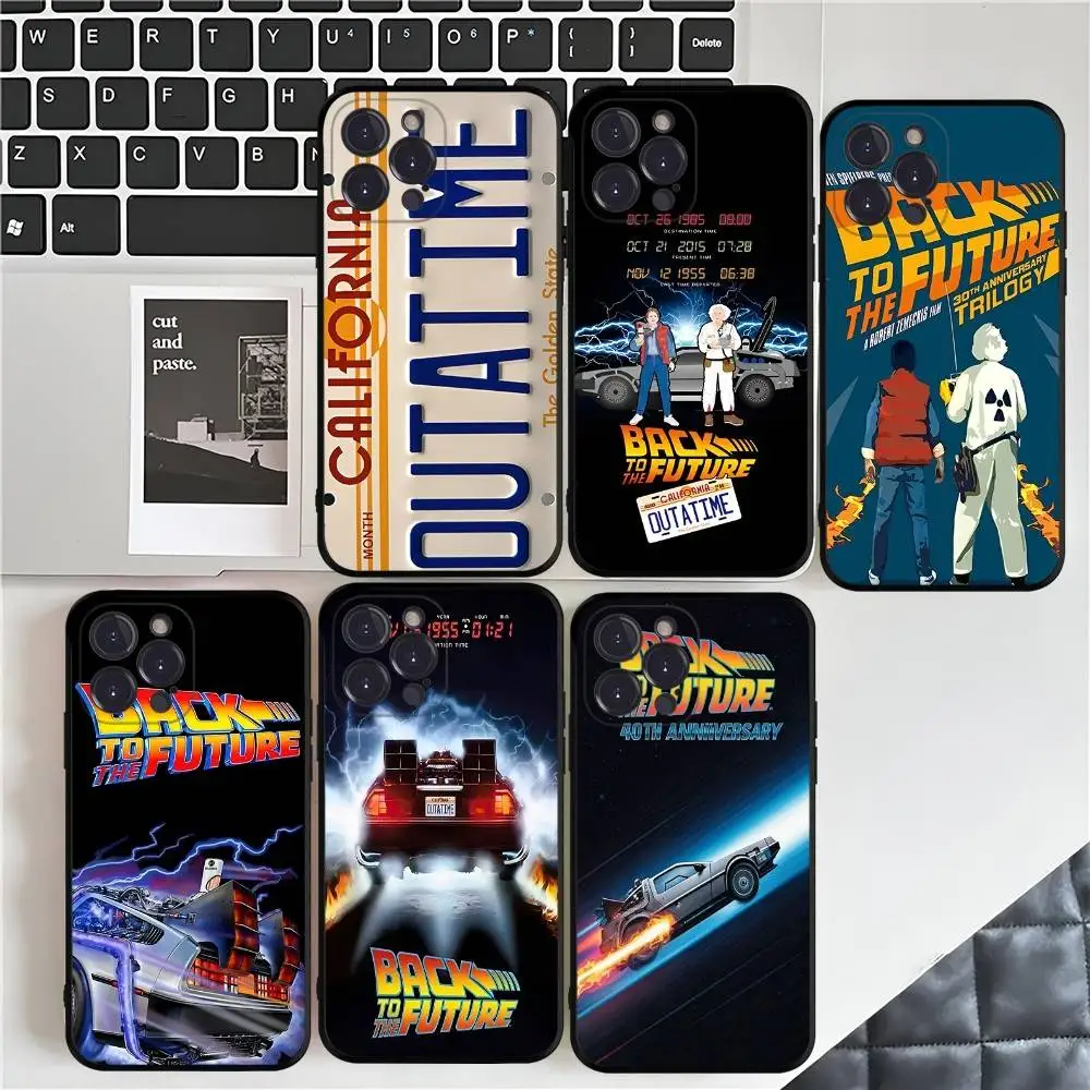 

Movie Back To The Future Phone Case For IPhone 16 17 Air 15 14 13 12 11 Pro Max 16E Plus Fundas