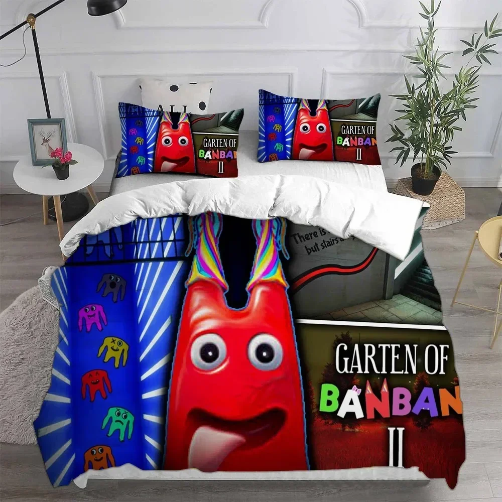 

3D Game Garten of Banban Printed Bed Set Duvet Cover Pillowcase Bedding Set Bed Linen Sheet Quilt Cover Full Queen King Size