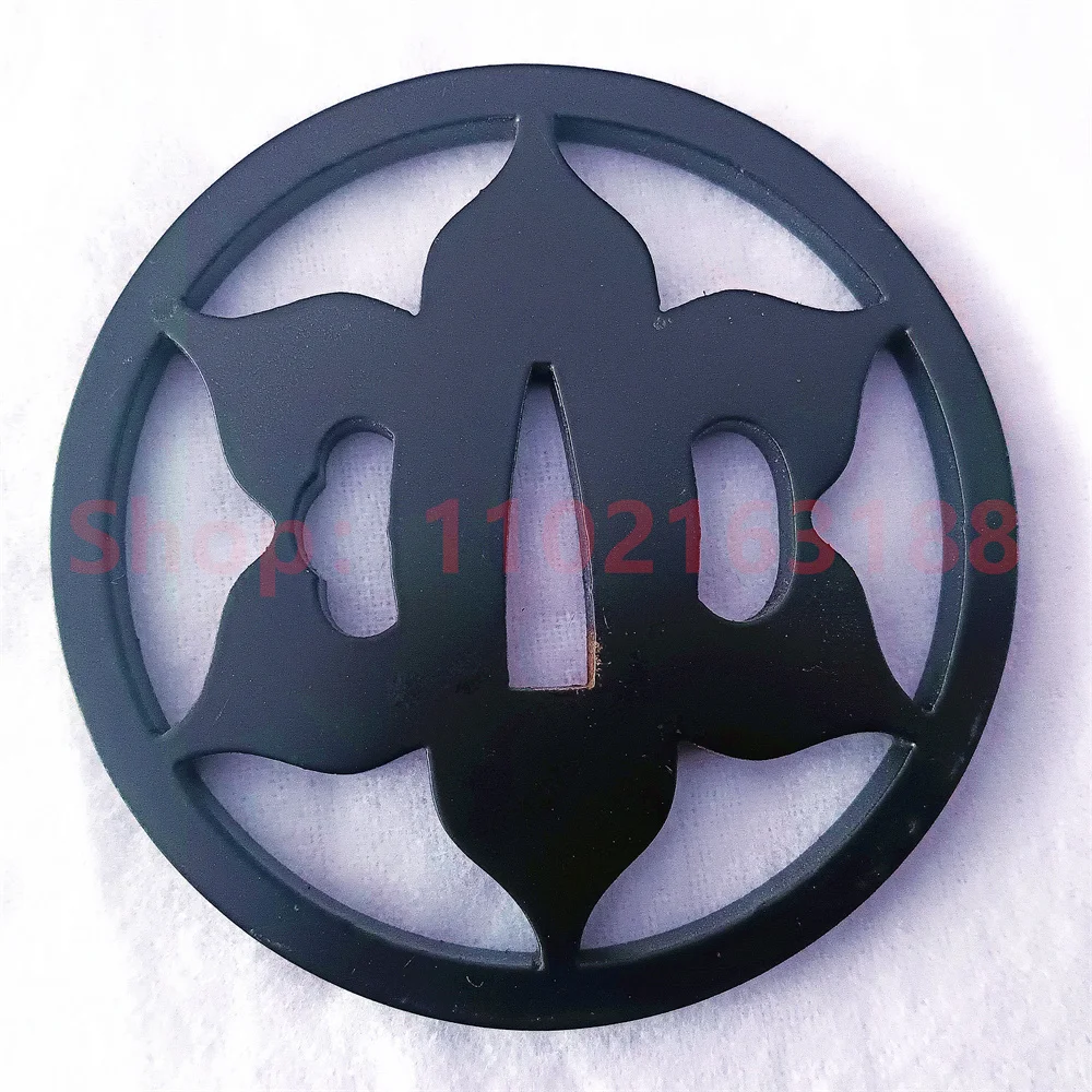 Exquisite Tsuba Handguard Guard For Real Japanese Japan Samurai Katana Sword Fitting Accessories Parts Steel Iron Material