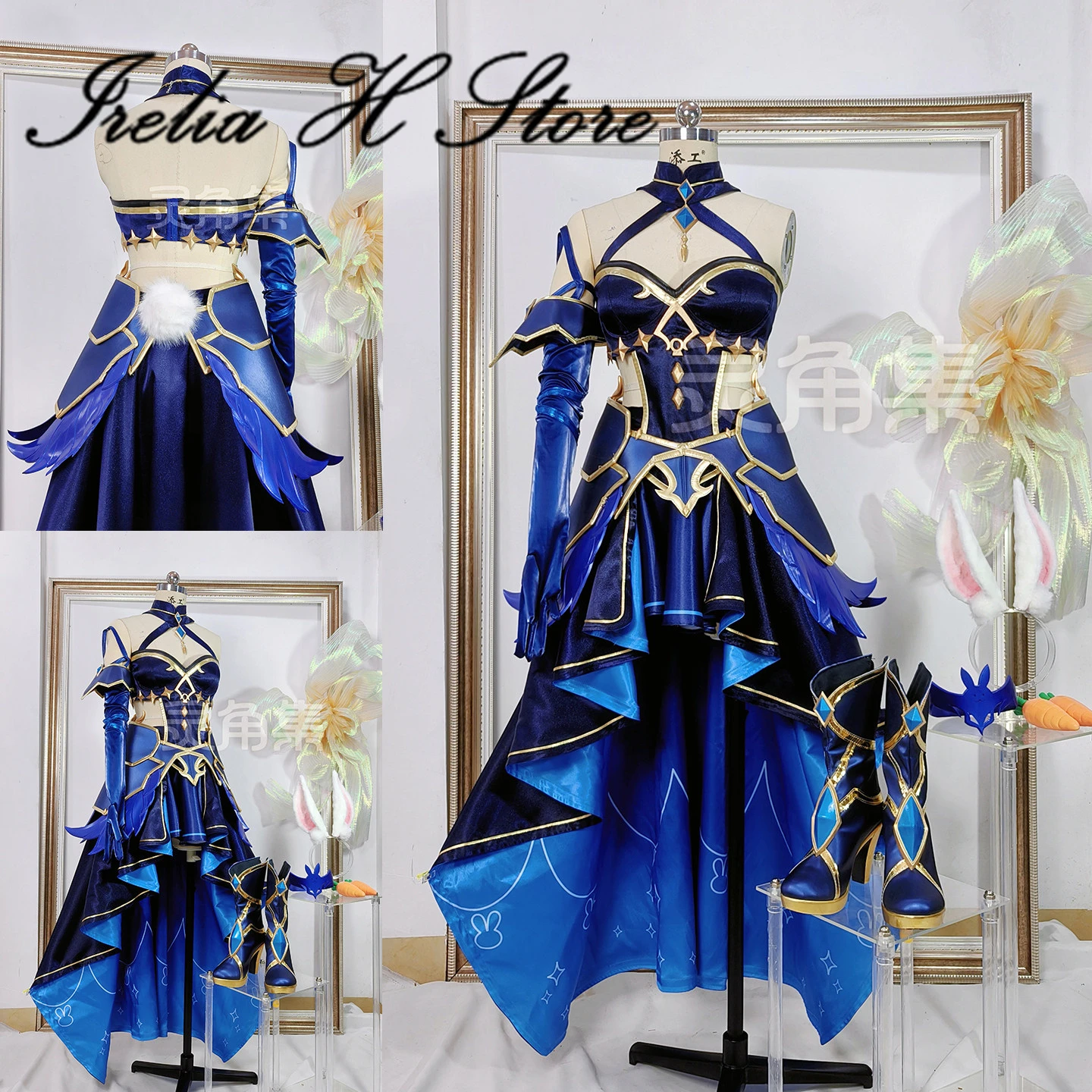 

Костюм для косплея Irelia H Store Hololive Peko Usada Pekora, наряд в стиле кролика, женское платье