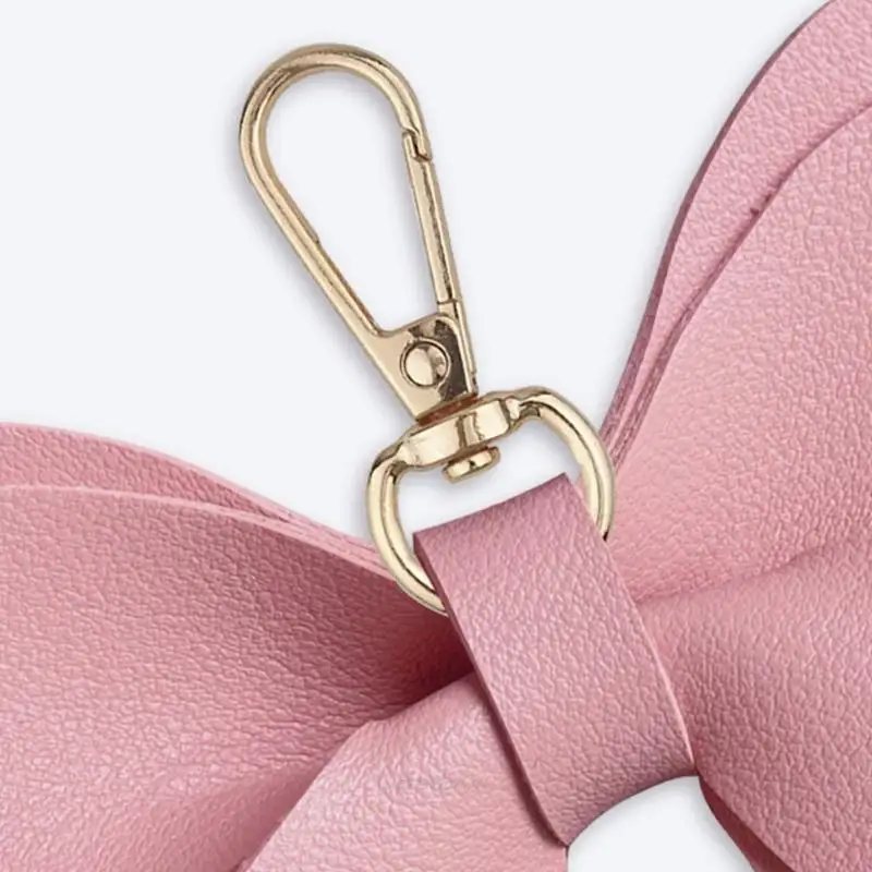 X5XA Tối Giản Da PU Túi Bướm Mặt Dây Chuyền Móc Khóa Thiết Thực Phụ Kiện Thời Trang Thanh Lịch Đựng Chìa Khóa Dành Cho Nữ