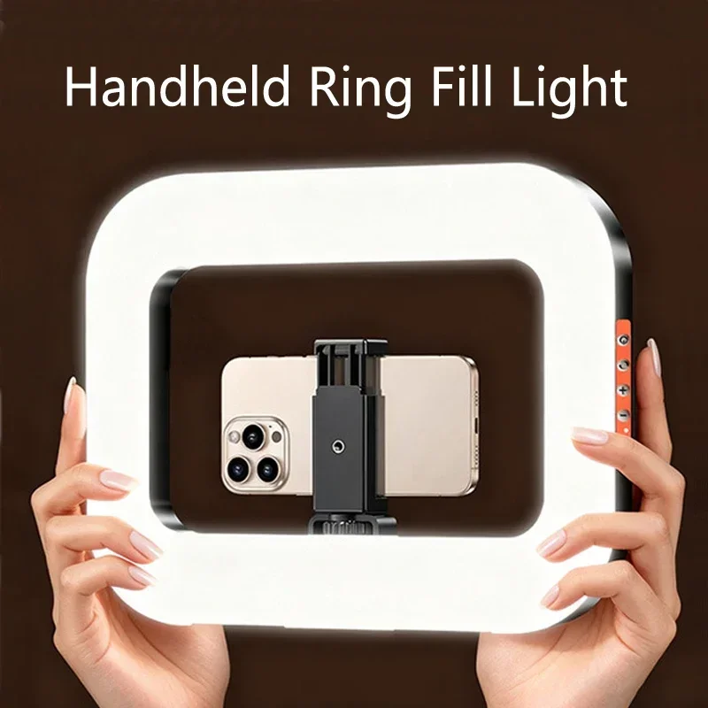 Luz LED Portátil de Mão Nova para Iluminação de Gaiola de Coelho, Lâmpada de Fotografia para Transmissão ao Vivo Móvel, Luz de Decoração para Selfie
