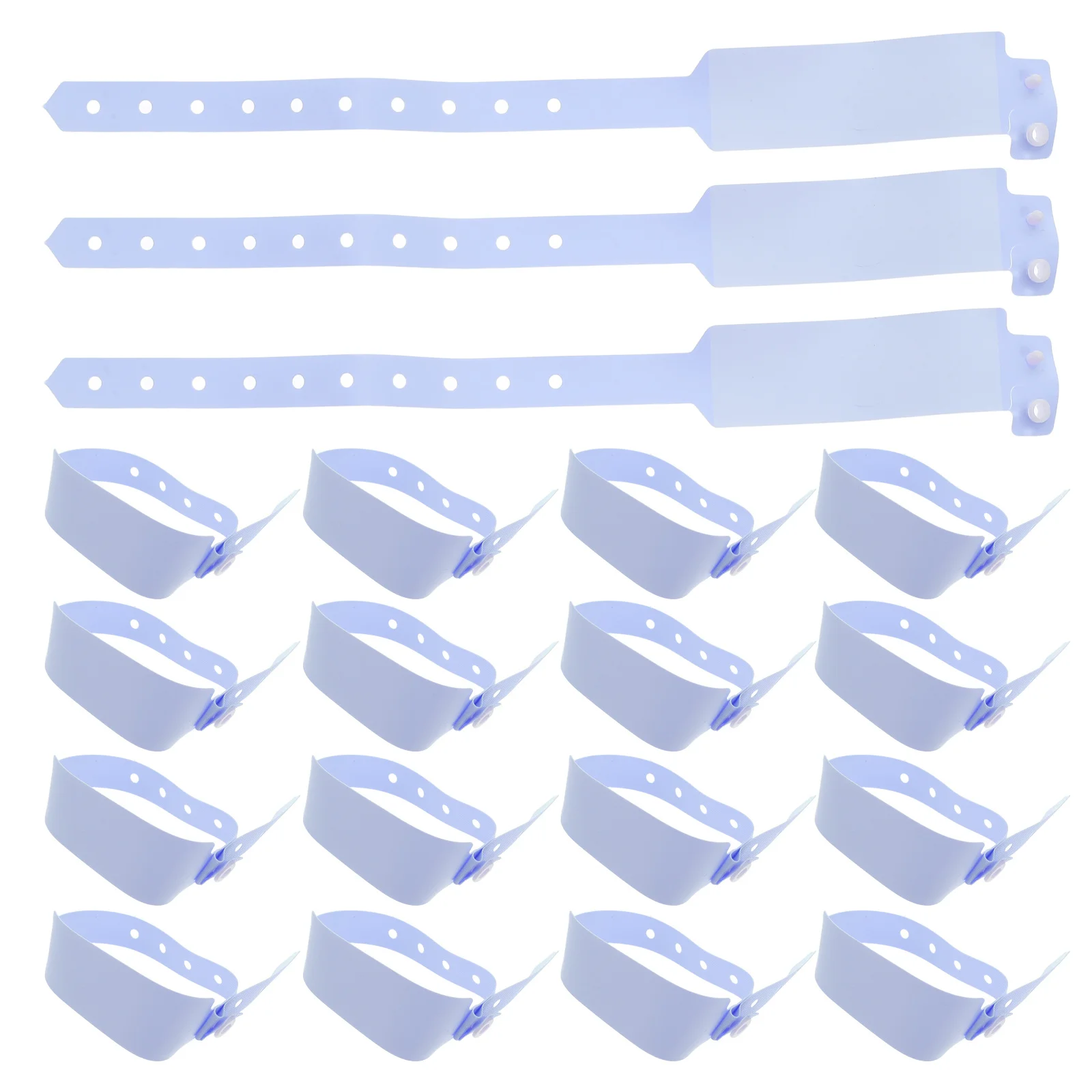 

100Pcs Patient Id Wristbands Hospital Medical Identification Bands Durable PVC Adults Elderly Safety Writable Bracelets