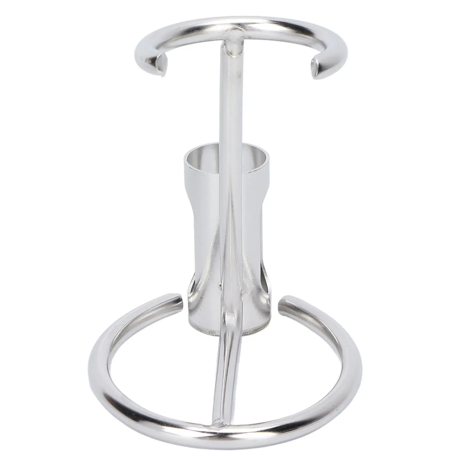 Silver Metal Shaver Stand - Modern For restroom Holder