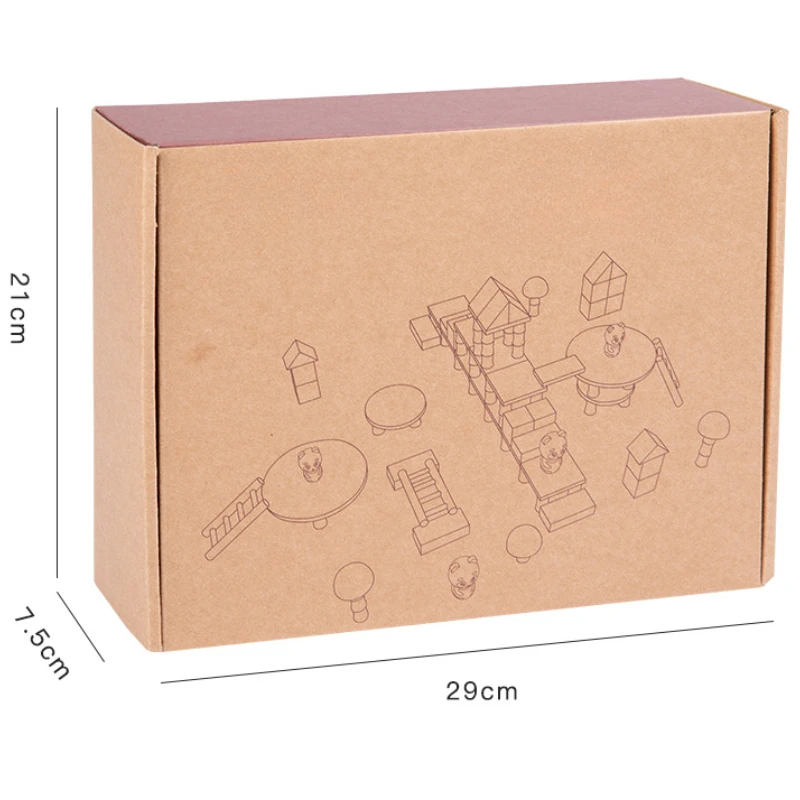 Children Toy Wood Puzzle Panda House Ornament Dollhouse Accessories Building Blocks Constructor Montessori Creative Board Games