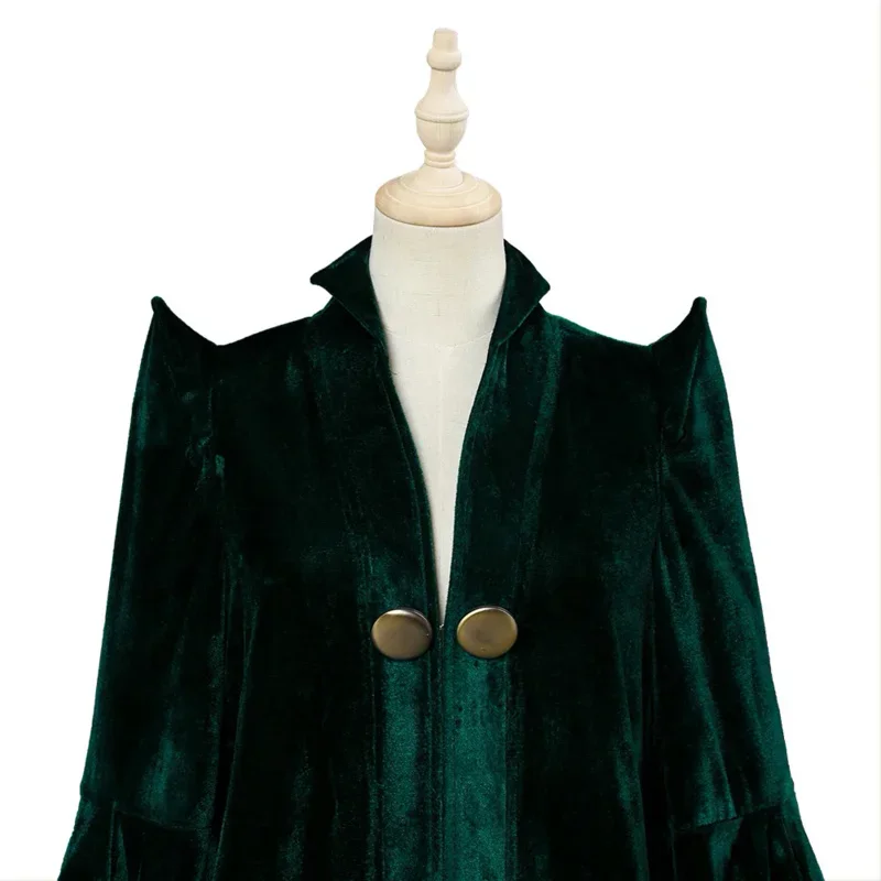 Professor Minerva Mcgonagall Cosplay Kostuum Groen Touw Cape Hoed Wand Volledig Halloween Pak