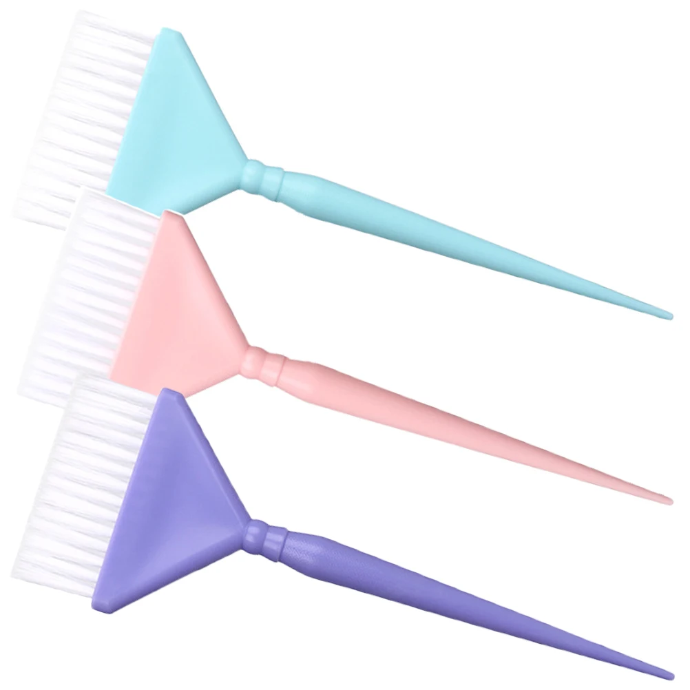 

3pcs Hair Brush Soft Bristles Coloring Comb Oil Tools Salon Hair Dye Brush Equipment Bleaching Kit Professional Use