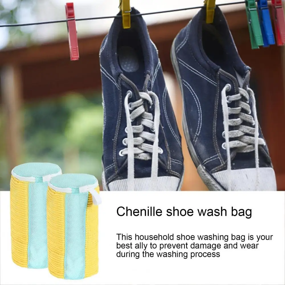 Durable Shoe Wash Bag Convenient Shoe Washing Bag with Strong Zippers Ideal Shoe Laundry Bag for Home Use Shoe Laundry Bag