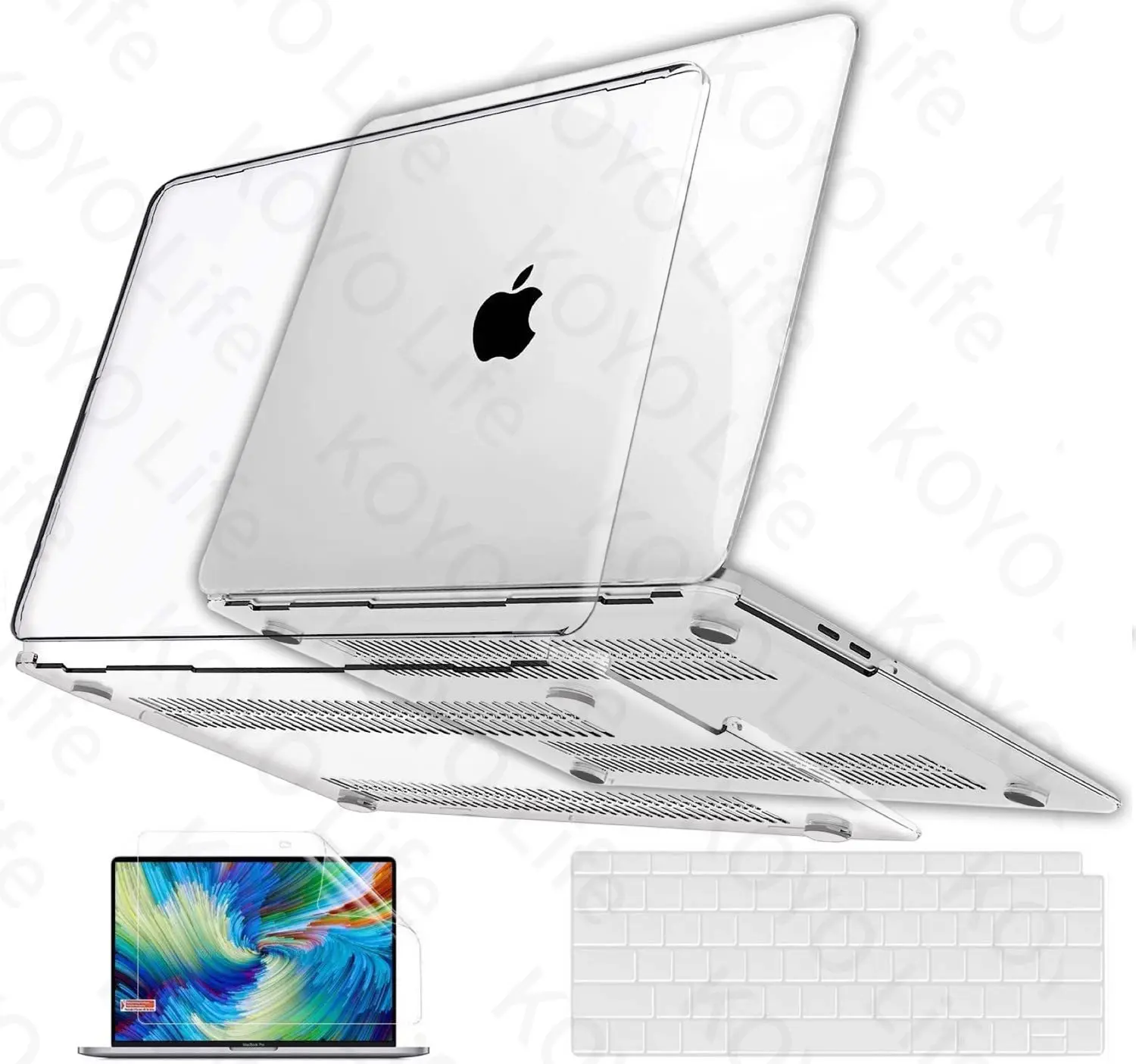 Per con MacBook Air 13 (2010-2017) (A1369/A1466) custodia per MacBook Air 13 pollici Crystal Clear Case A1369 A1466 Screen Protector