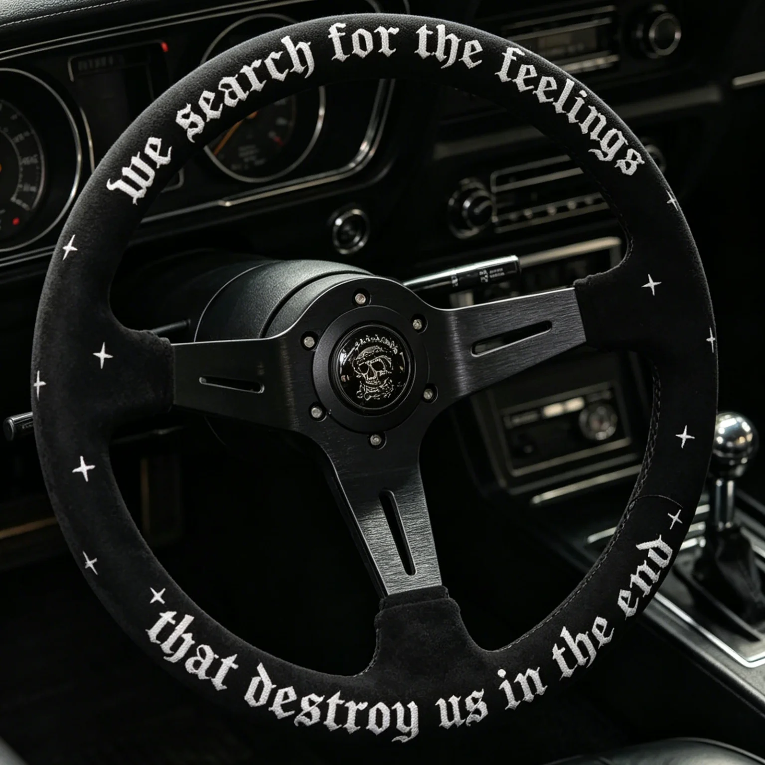 

Universal Model American Creative Style Steering Wheel Skull Shape Steering Wheel