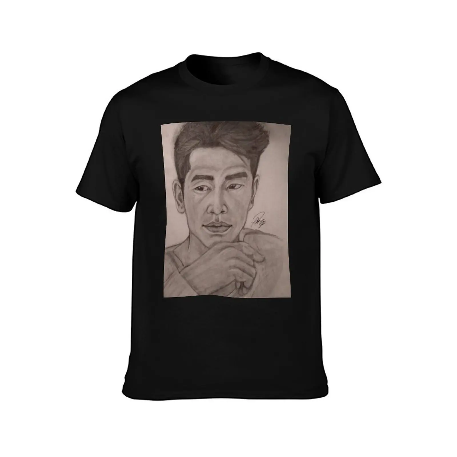Rain oppa T-Shirt Summer Casual Cotton Tee Oversized Streetwear Tops Vintage Graphic Print Loose Fit Short Sleeve
