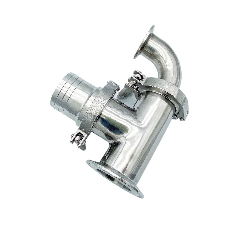 For 304 Pneumatic Filling Machine Stainless Steel, Three-way Check Valve, Water Inlet and Outlet Three-way Pipe Valve