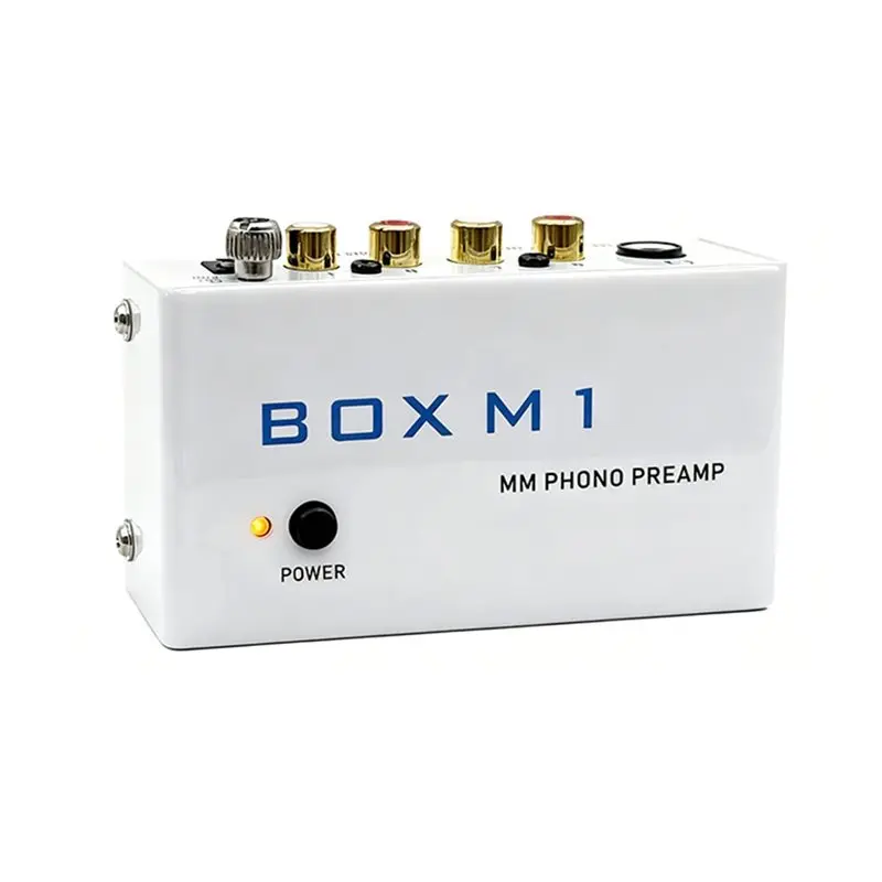 【ギフト】box-m1-ターンテーブル用プリアンプ-フォノアンプ-蓄音機用ターンテーブルアンプ