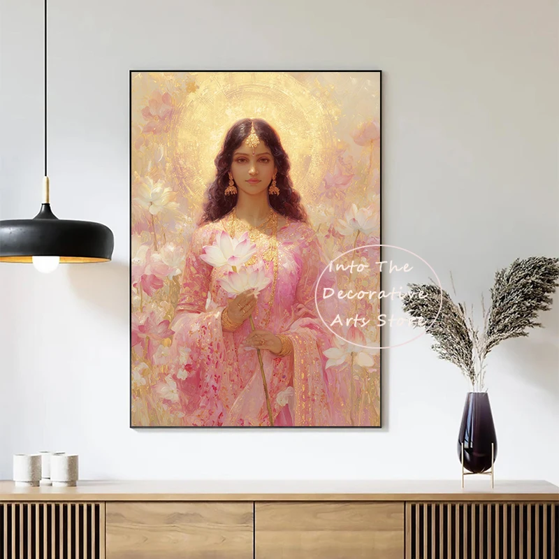 Retro Divine Consciousness Mythical Characters Spiritual Good Luck Health Poster Canvas Painting Wall Art Pictures Bedroom Decor