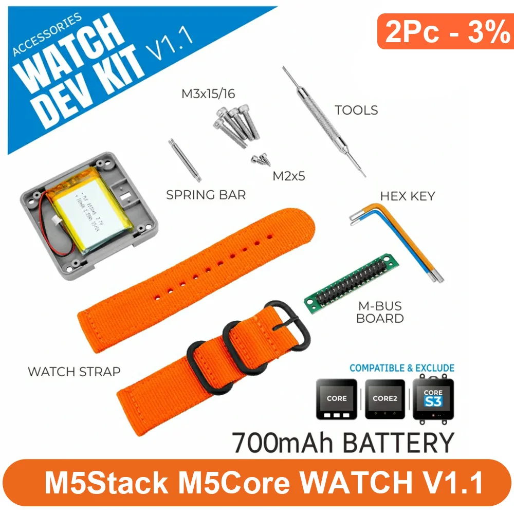M5Stack Core 2 バッテリー搭載開発キットでスマートウォッチを自作する方法と実際の使い方