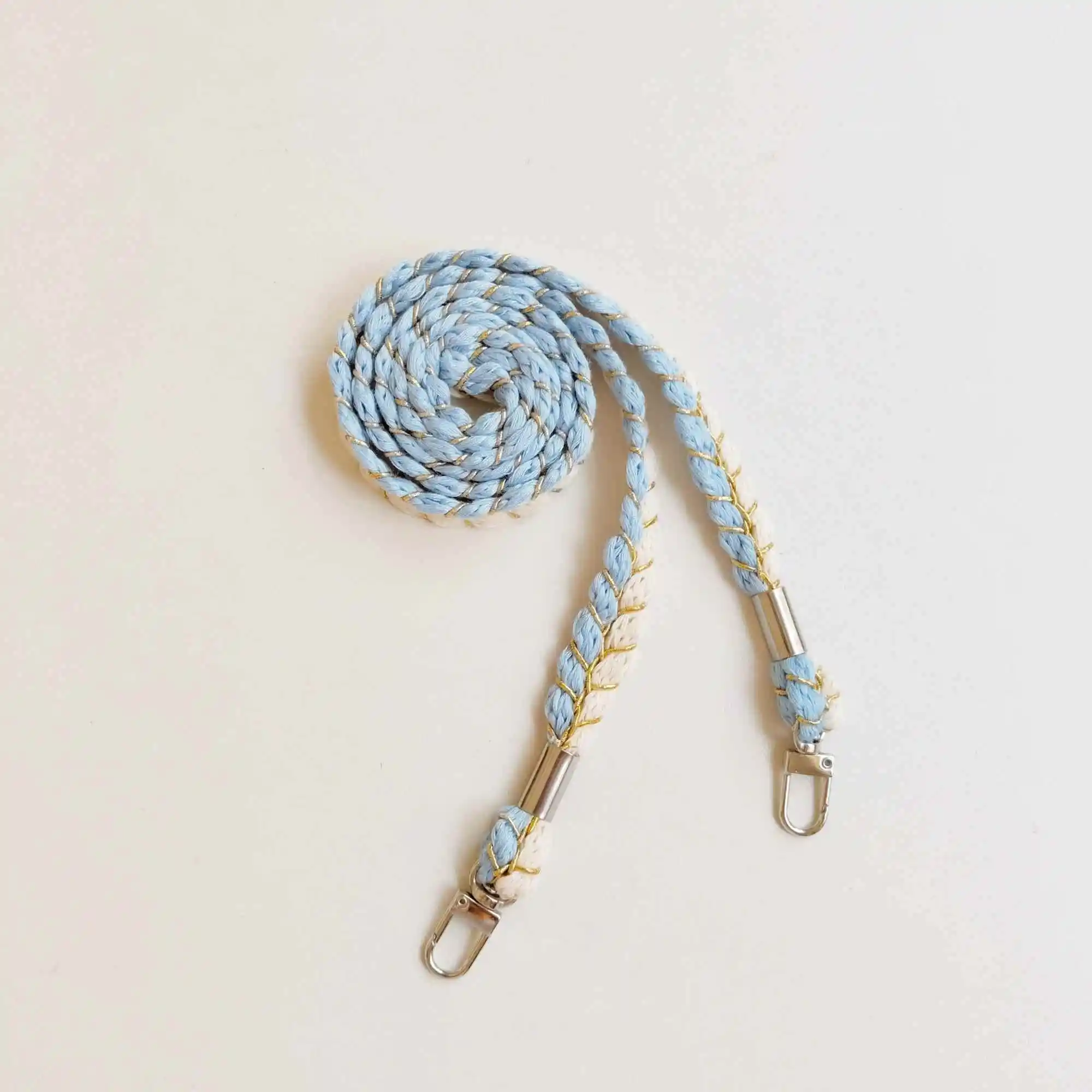 New Style Knitted Rope Crossbody Phone Bag Fine  Small Satchel Bag Double Buckle Strap Replacement Woolen Rope Strap