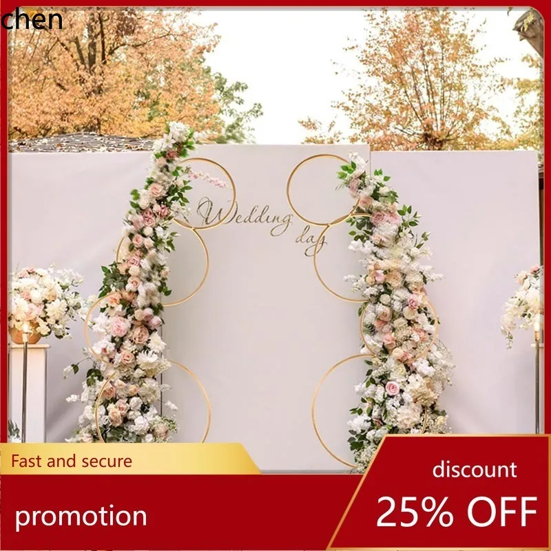 

Hxl donut iron art artificial flower ornament hotel birthday party decoration props