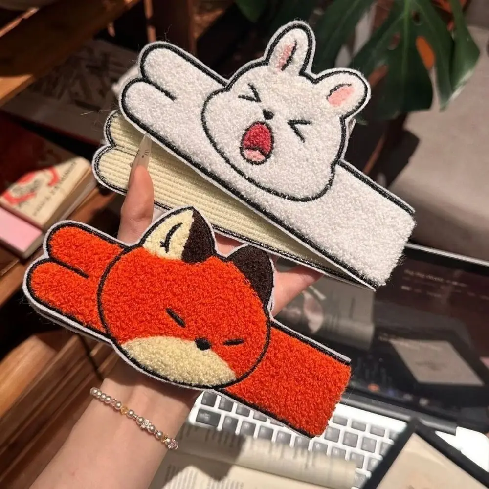 Cute Long Animal Shape Cartoon Headband Soft with Hook and Loop Closure Face Washing Headband Bangs Hair Clip Hair Accessory