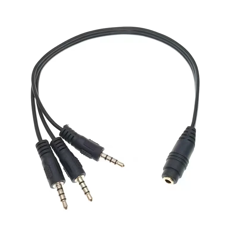 Audio Cable 1/3 Extension Cable, 3 Levels, 4 Sections, DC3.5mm Female Stereo, 3 Sections, DC3.5mm Public Stereo