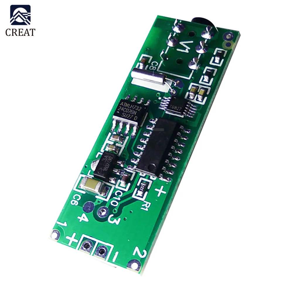 RDA5807 Two-channel Stereo FM Radio Module FM Receiver Board 76.0MHz~108.0MHz DC 2.8V-12V