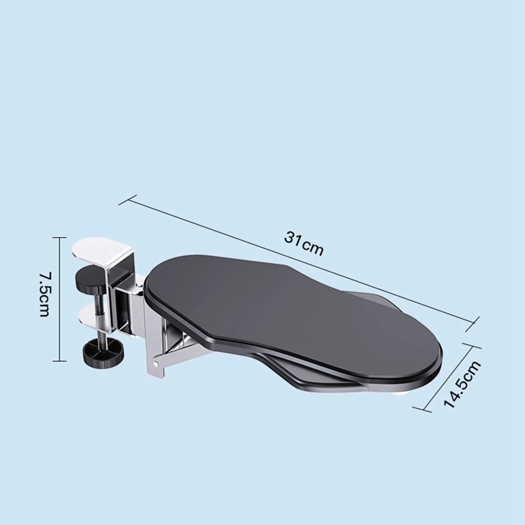 2X Armrest Pad Desk Computer Table Support Mouse Wrist Rest Desktop Extension Hand Shoulder Protect