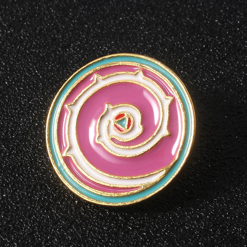 Power Spiral Card Enamel Pin Classic Cartoon Periphery Cute Brooch Lapel Badge Jewelry Gift for Steven and Universe Fans