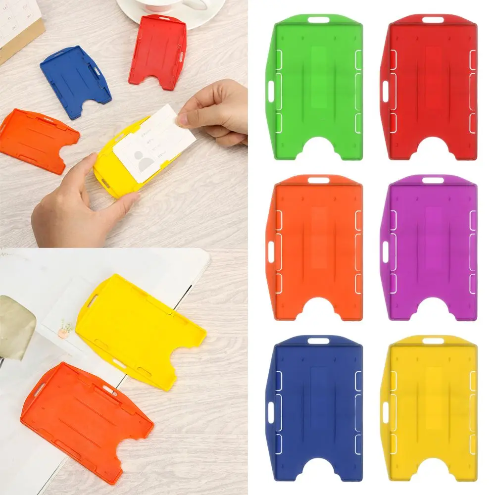 Practical Unisex ID Business Case Protector Cover Badge Multi-use Name Card Work Card Holders ID Card Pouch Card Sleeve