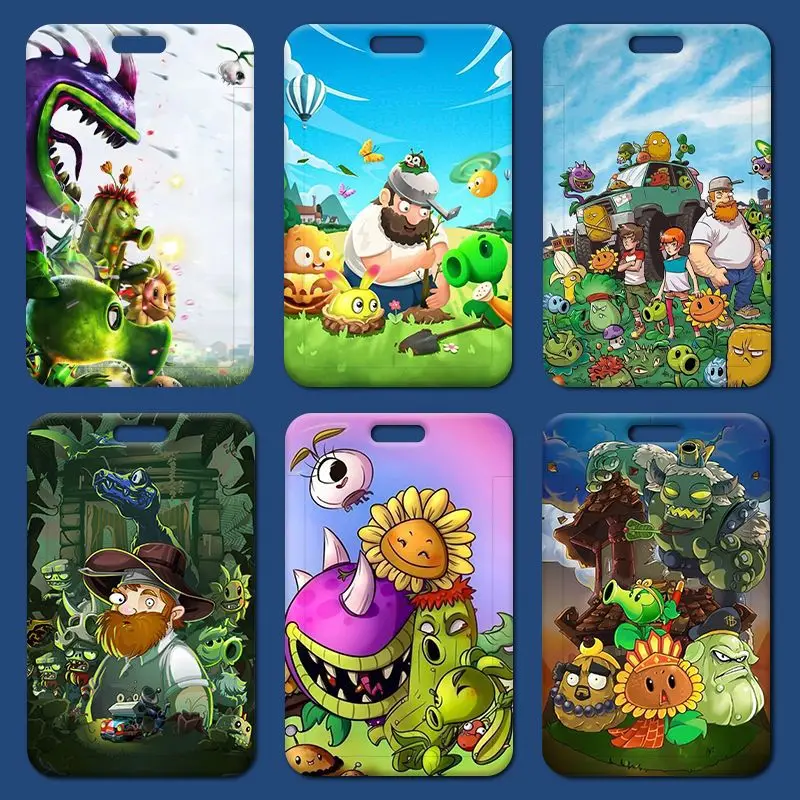 

Plants Vs. Zombies Card Holder for Student Meal Card & School Badge Work ID Card Holder Access Control Cards Sleeve