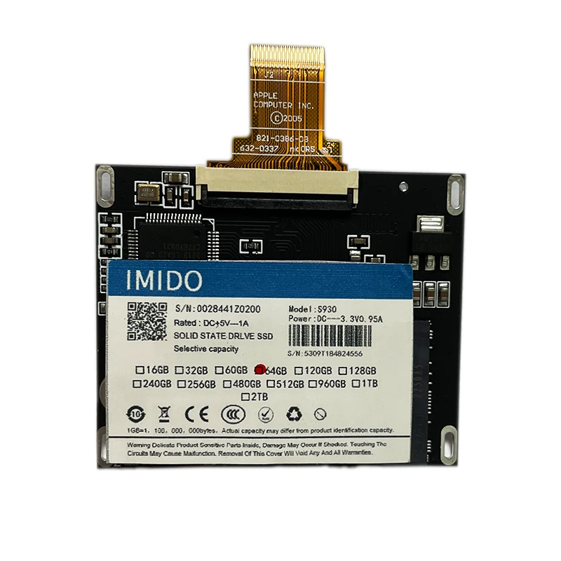 Zestaw do modernizacji iPod Classic/Video z dyskiem SSD 128 GB, zawiera części, pasuje do 5., 6. i 7. generacji, tylna obudowa/zestaw narzędzi instalacyjnych do iPod Video/Classic — zdjęcie produktu 7
